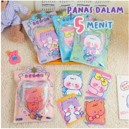 House Station - Hot Pack Disposal Heat Pad Cute Panas 12 jam Stiker Penghangat Perut Warm Pad Gel He