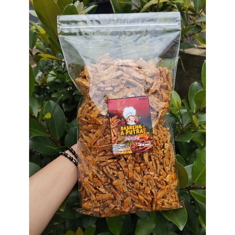 

basreng pedas daun jeruk kemsan 1kg