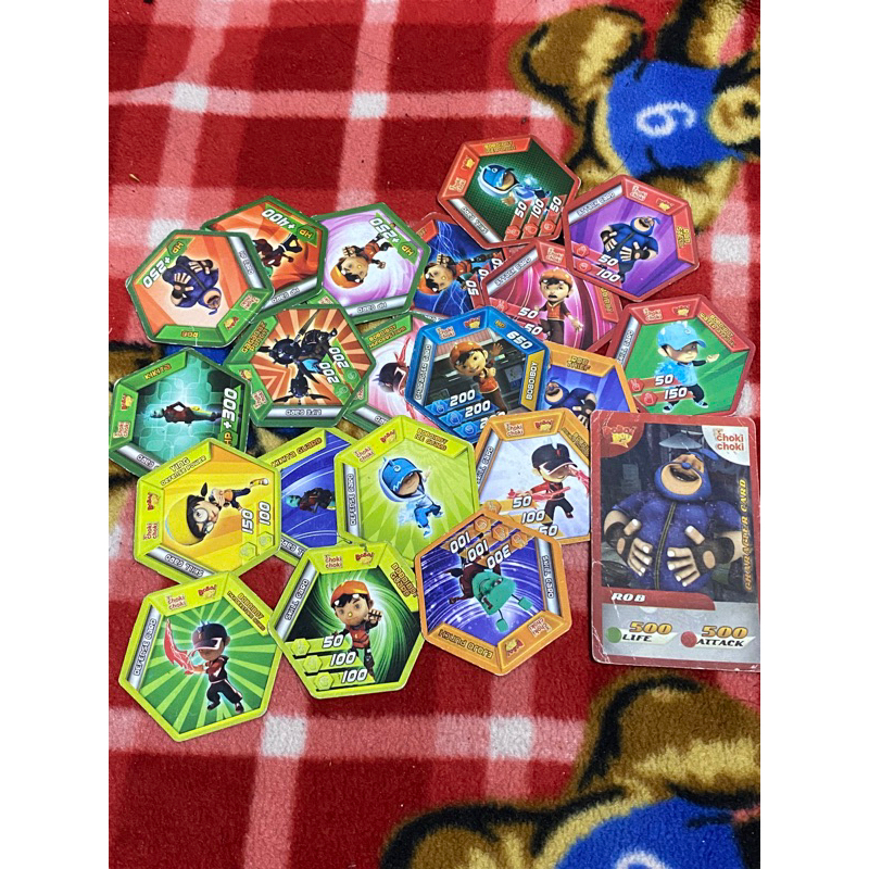 Hexagon card Choki Choki Boboiboy Bundle