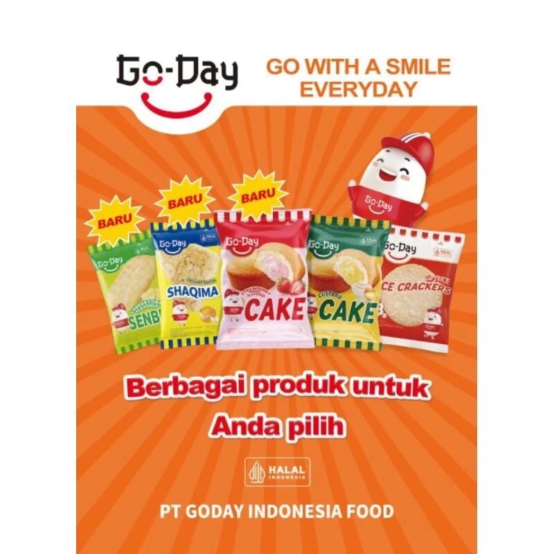 

[1 PCS] GO DAY KUE BOLU FLAVORED CEMILAN SNACK MAKANAN RINGAN