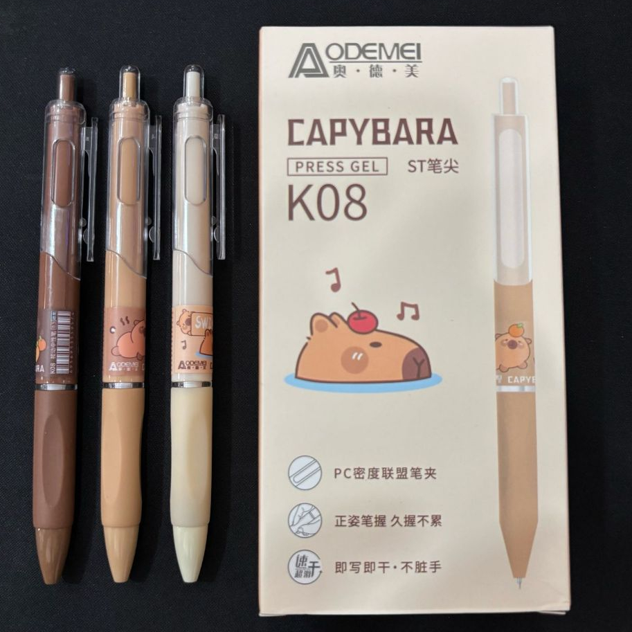 

Pen Ketik Capybara K08 / Pulpen Capybara / Pen Gel gambar Capybara