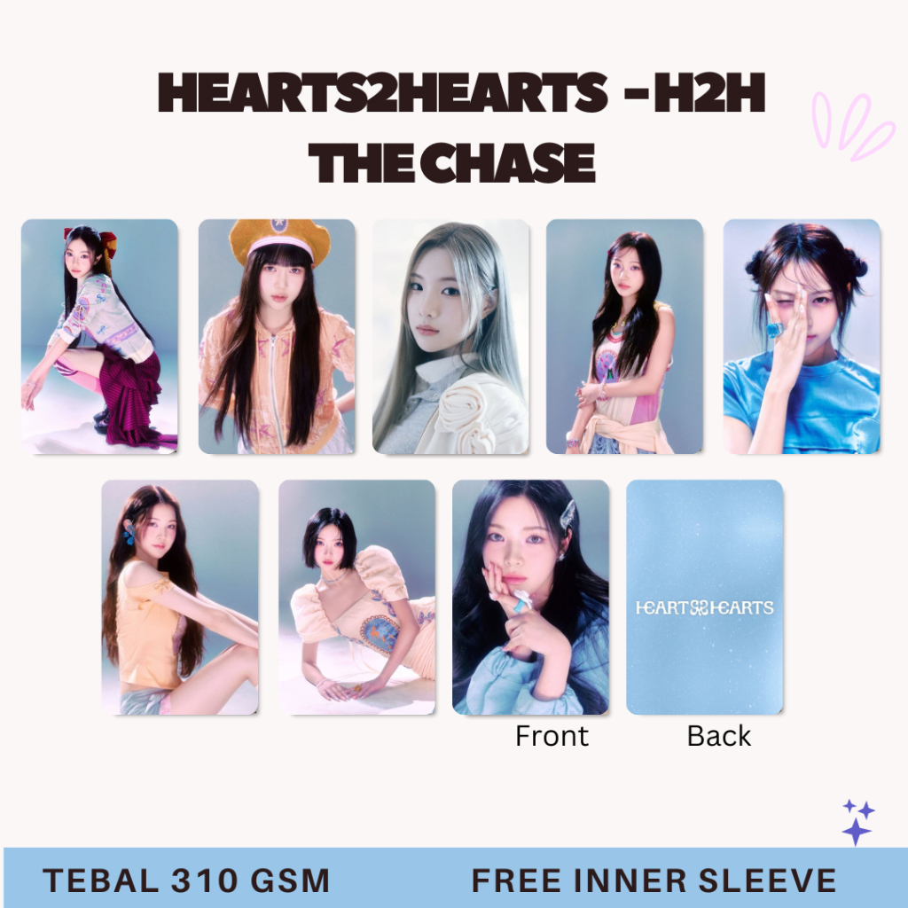 Photocard hearts2hearts The Chase H2H - H2H fotocard merch carmen