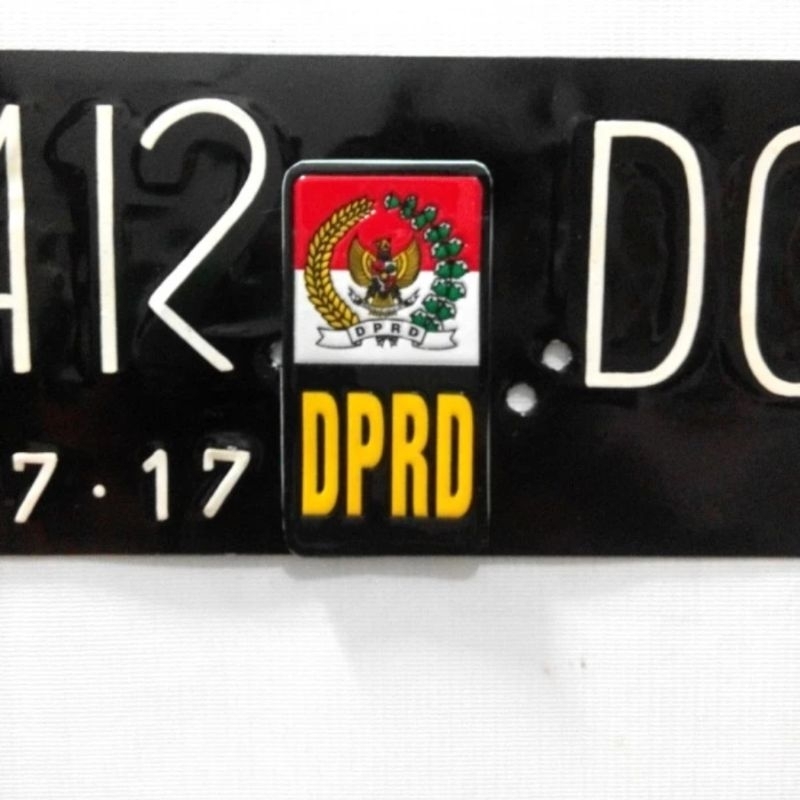 Stiker Plat Mobil DPRD Emblem DPRD Khusus Stiker Mobil