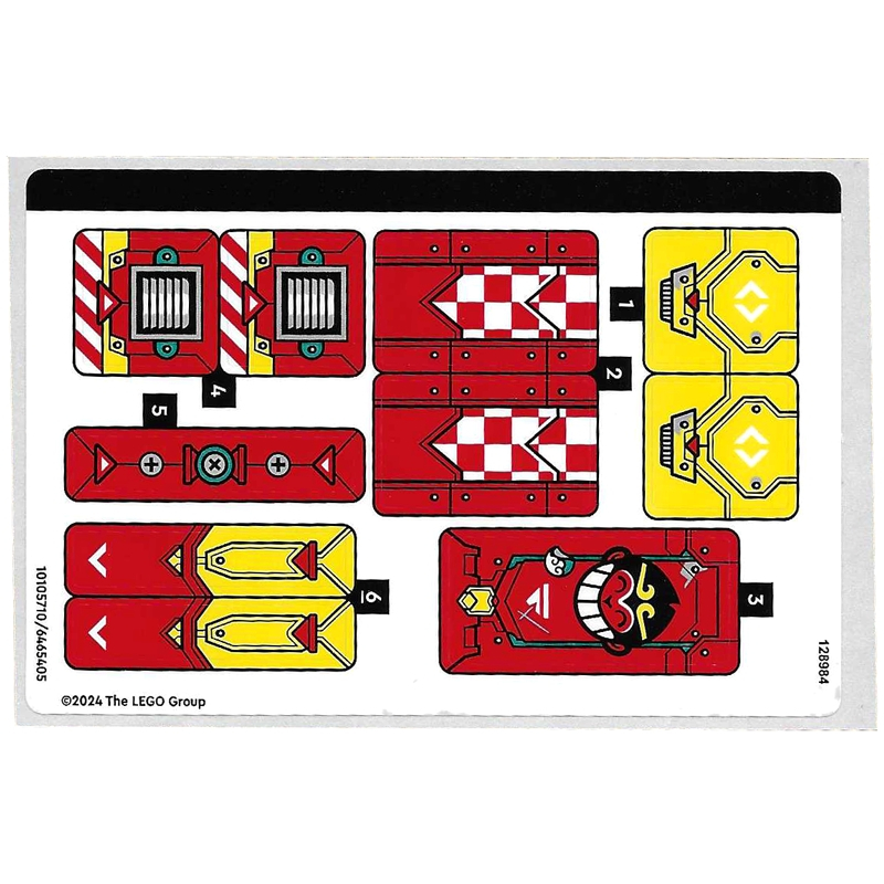 Lego Part 80050stk01 Sticker Sheet for Set 80050 - (10105710/6465405)