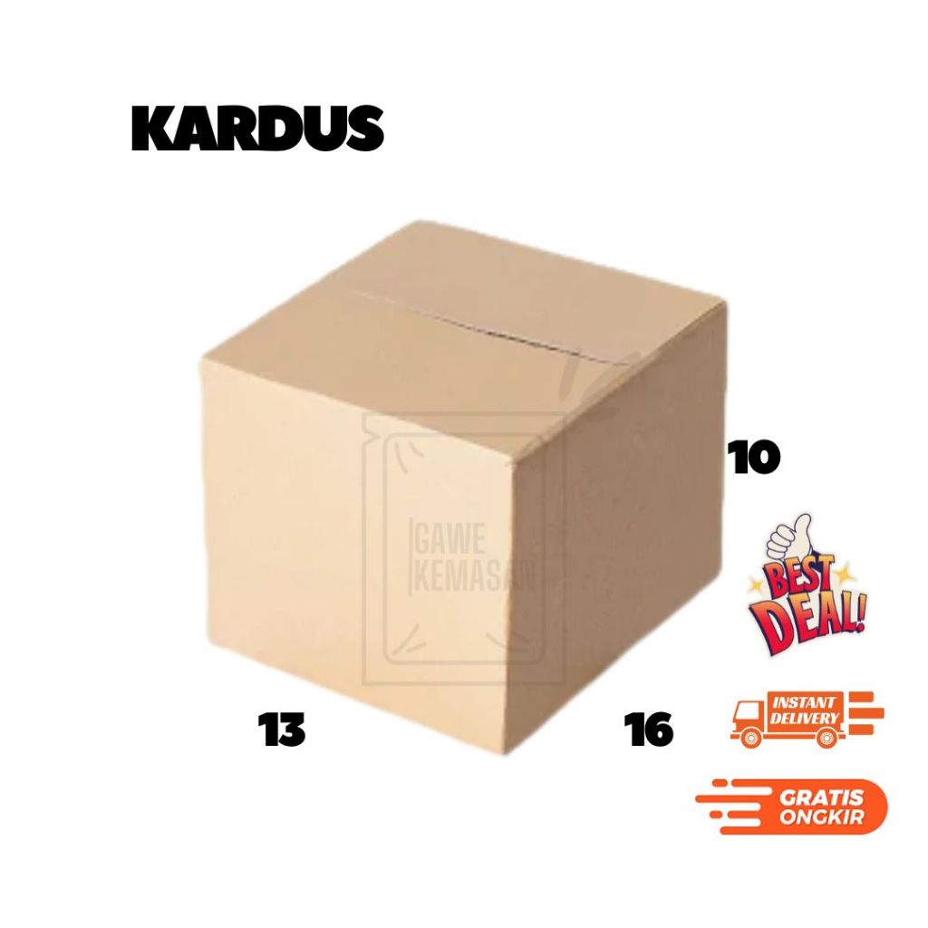 

Kardus 16x13x10 Packing Box Kosmetik Snack