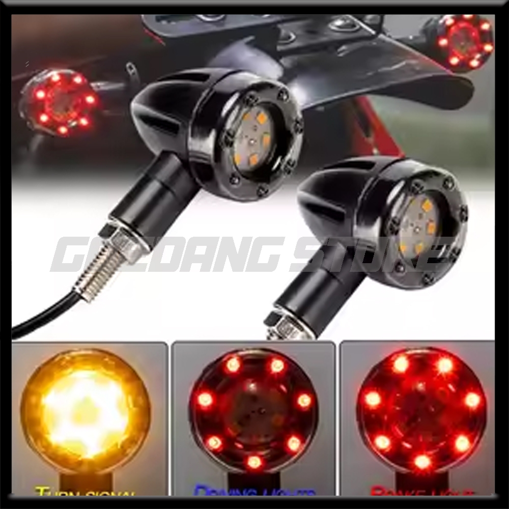 LAMPU SEIN LED BULAT MINI RUNNING LAMPU SEIN W175 CB JAPSTYLE JADUL BOBBER CHOPPER  TERMURAH