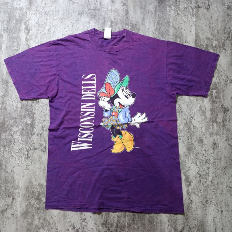 Vintage Mickey Mouse Purple Tshirt