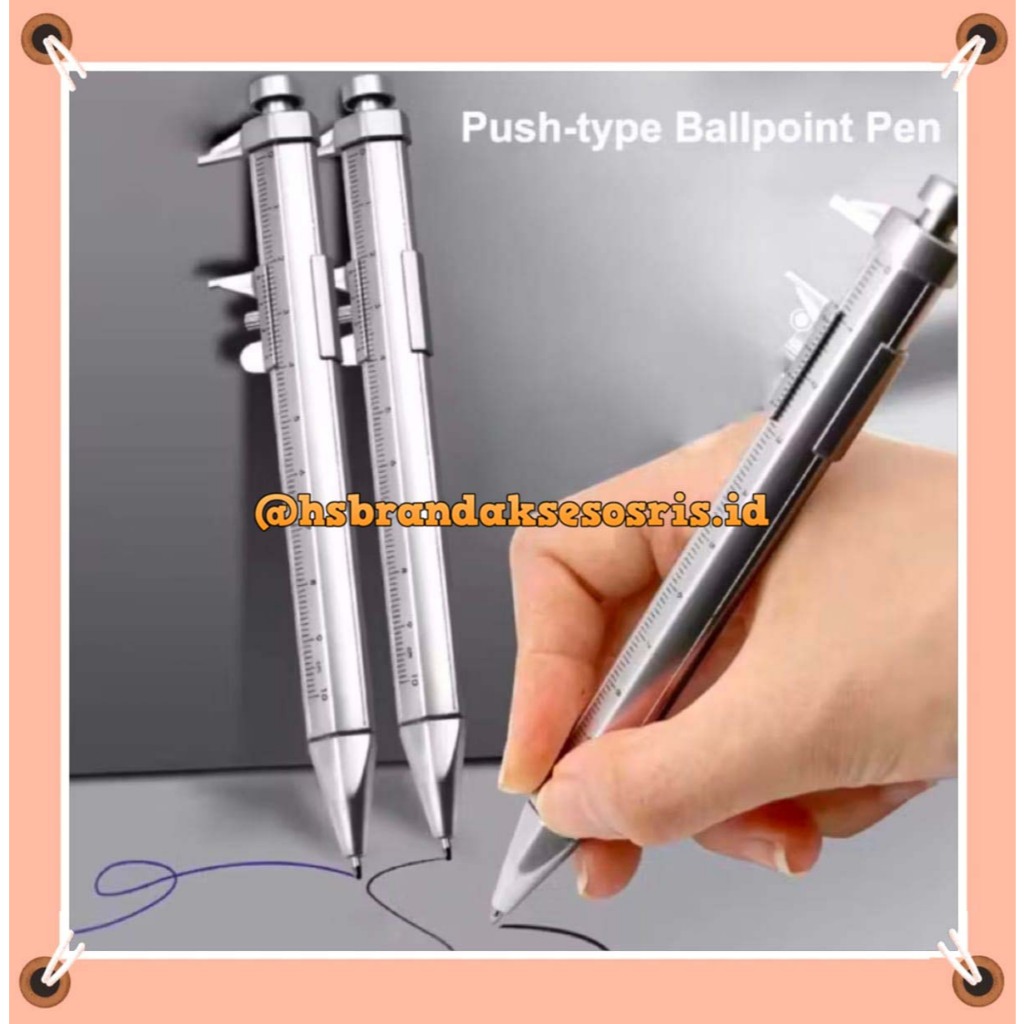 

PULPEN JAGA SORONG /PULPEN SIGMAT /PENA JANGKA/ PENA SIGMAT VERNIER CALIPER BOLLOINT / PULPEN TULIS MISTER UKUR MULTIFUNGSI PPJ8926