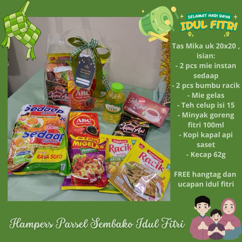 

Hampers Tas Mika parsel sembako idul fitri 2025