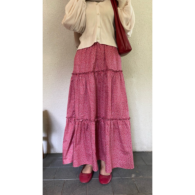 Rosemette|SummerSkirt|Floral Skirt|Korean Skirt|