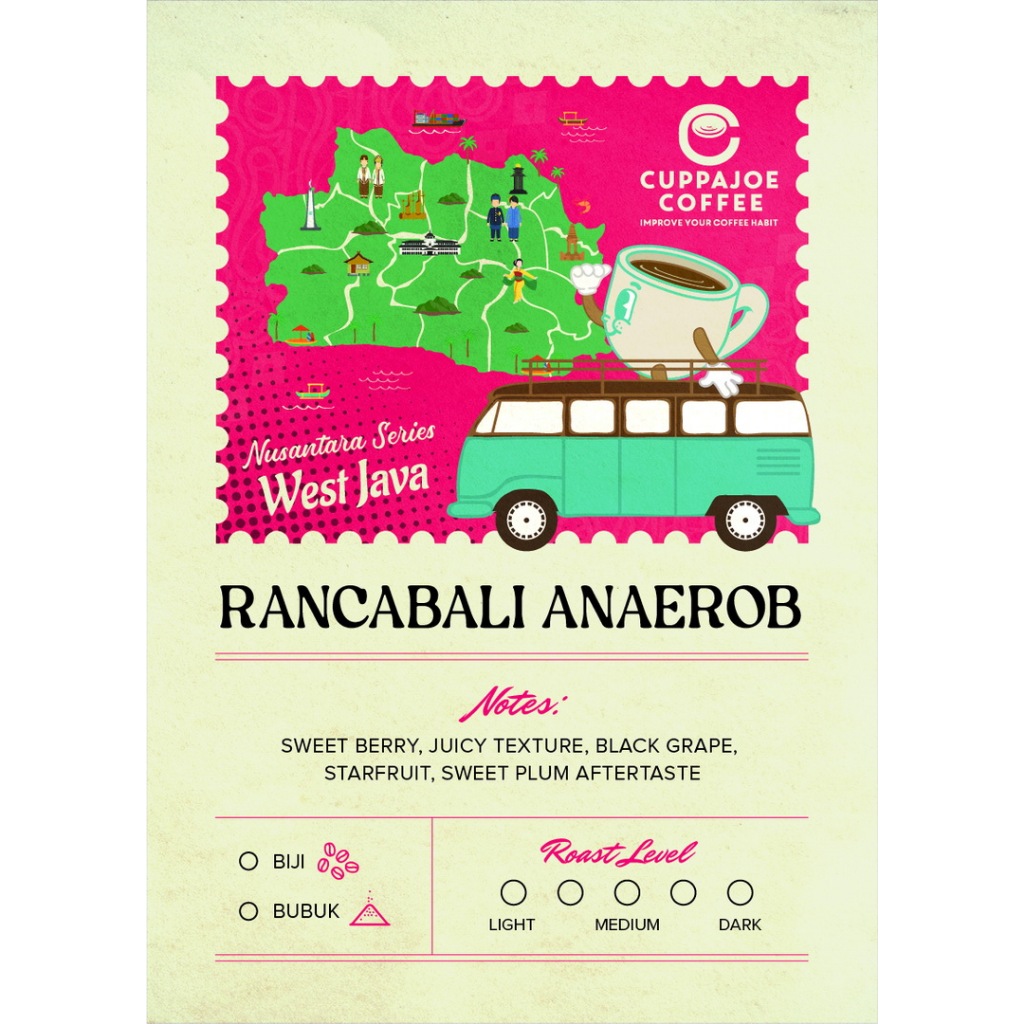 

Kopi Arabika Rancabali Anaerob Filter 250 gram