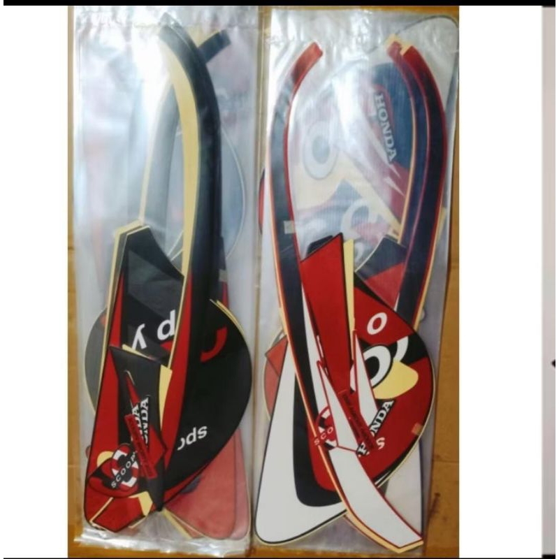 Striping motor / les body Honda Scoopy Sporty 2022