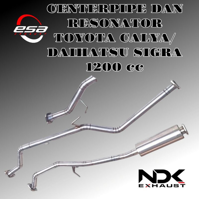 KNALPOT MOBIL NDK EXHAUST CENTERPIPE RESONATOR CALYA SIGRA 1200 CC PIPA TENGAH MOBIL RACING