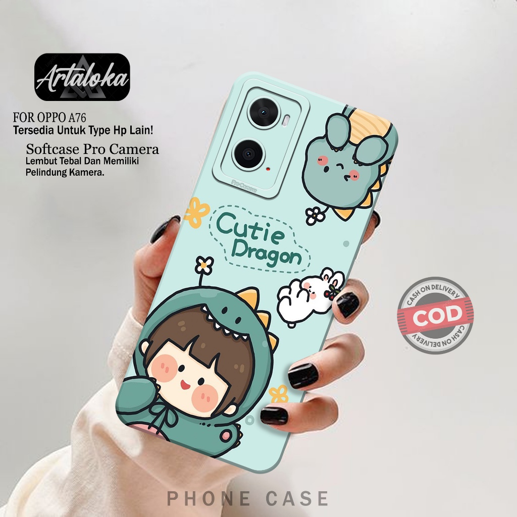 Case Hp Oppo A76 - Fashion Case Kartun - Softcase Oppo A76 - Casing Oppo A76 - Kesing Oppo A76 - Sil
