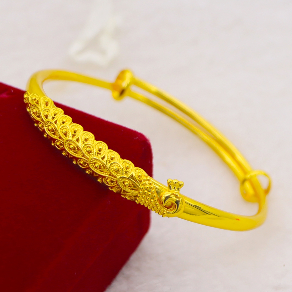【17K emas】Peacock Bracelet Phoenix Adjustable Bracelet Wedding Bracelet