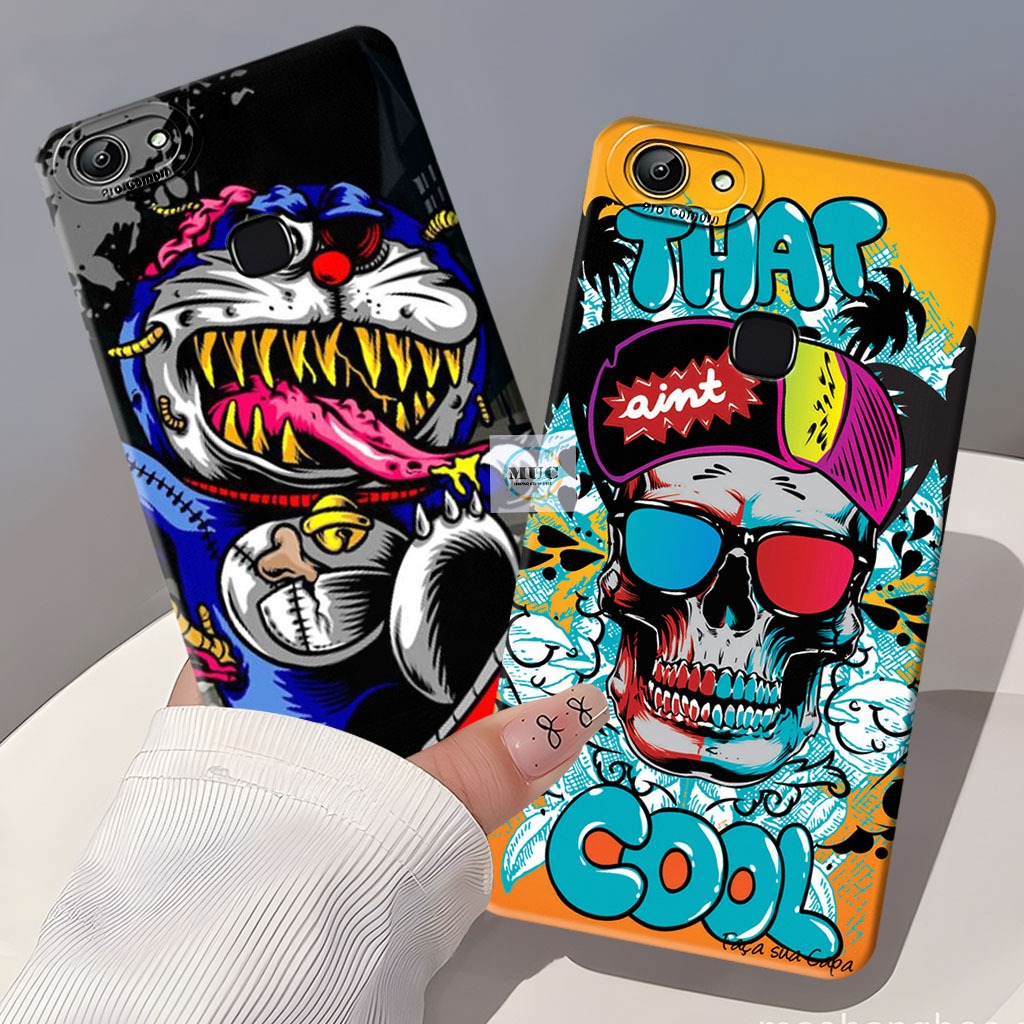 Cassing Untuk Hp Vivo V7 Plus / V5 Plus / V9 / Vivo Z1 Pro - Case Aesthetic - Marbel Case - Bahan Ka