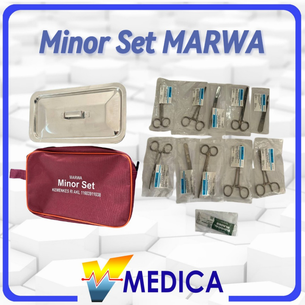Minor Set MARWA / Alat Bedah Minor Set / Alat Bedah Instrumen Set
