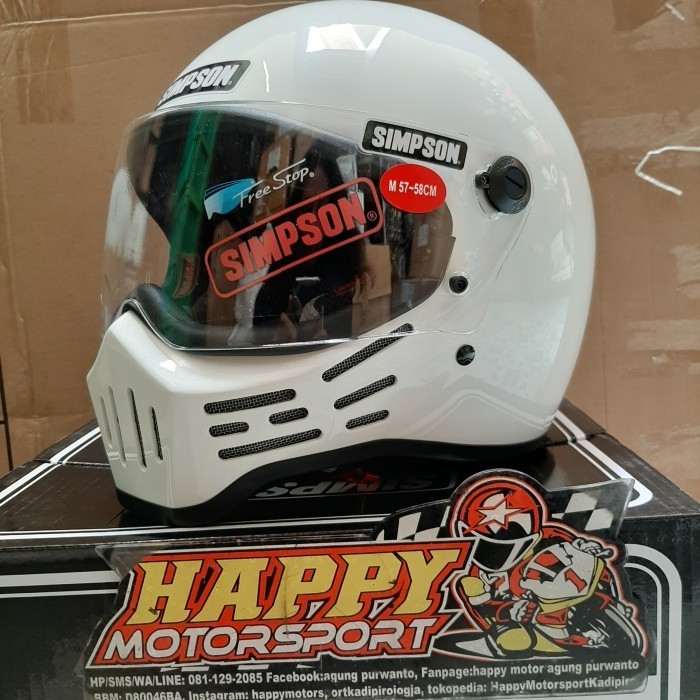 Helm Simpson M30 WHITE DOT Original USA