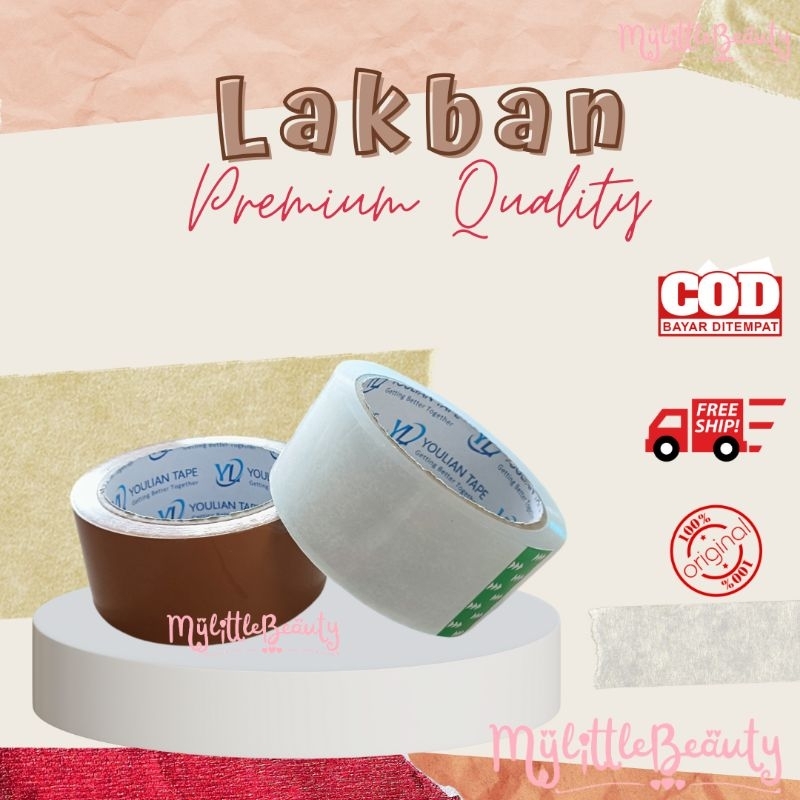 

LAKBAN ISOLASI 45MM x 90 YARD WARNA BENING DAN COKELAT