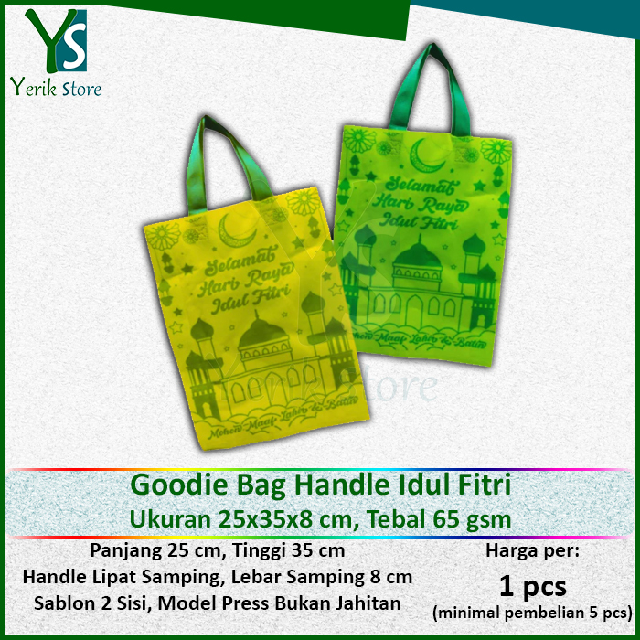 

Goodie Bag Handle Idul Fitri 25x35x8 TAS SPUNBOND KANVAS HAMPERS LEBARAN