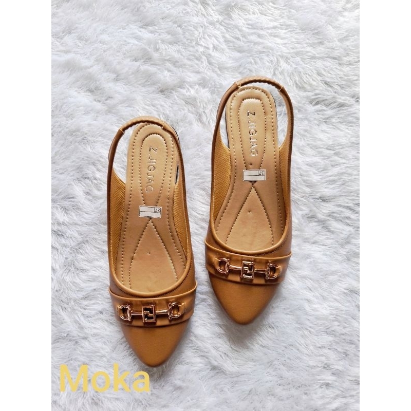 SepatuWanitaFlatShoesMulesSolKaretNonSlipAL-01