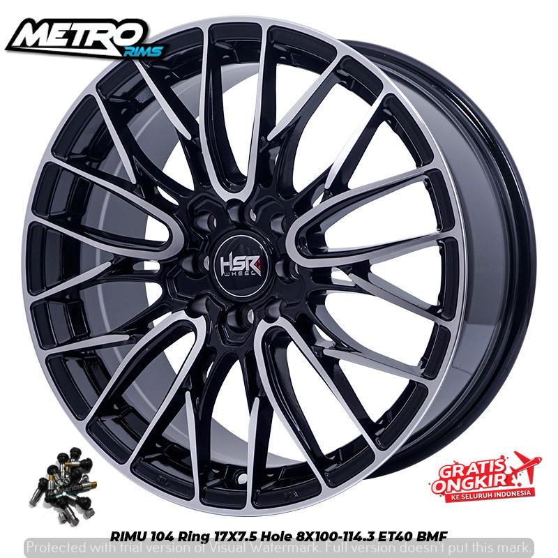 VELG RACING MODEL ELEGANT RING 17 MOBIL HONDA JAZZ BRIO MOBILIO CITY HB VIOS PELEK HSR REMU R17