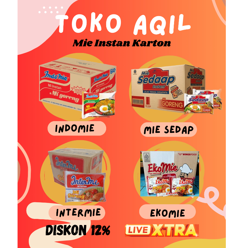 

MIE INSTAN PAKET 1 DUS ISI 40 PCS