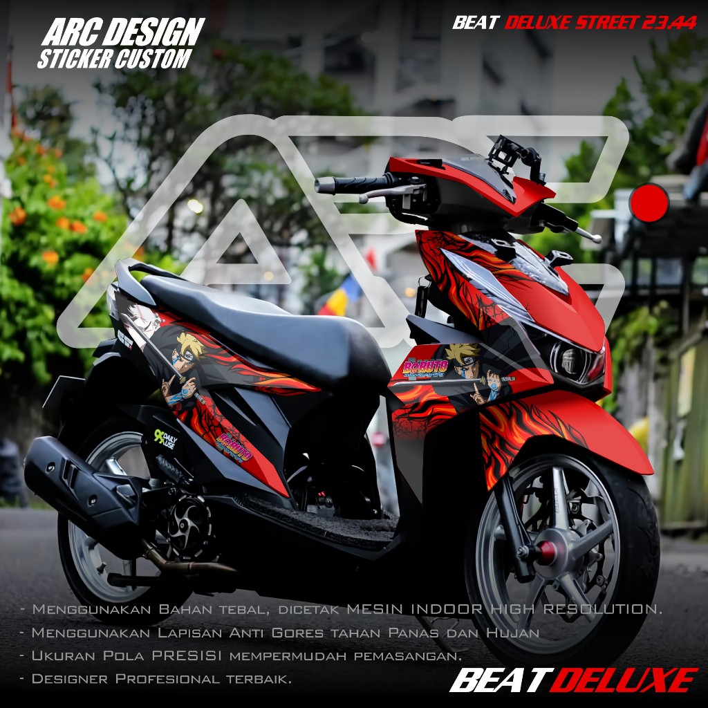 (COD PROMO) TERBARU Decal Sticker Honda Beat DELUXE STREET CBS 2020 2021 2022 2023 Full body - Stike