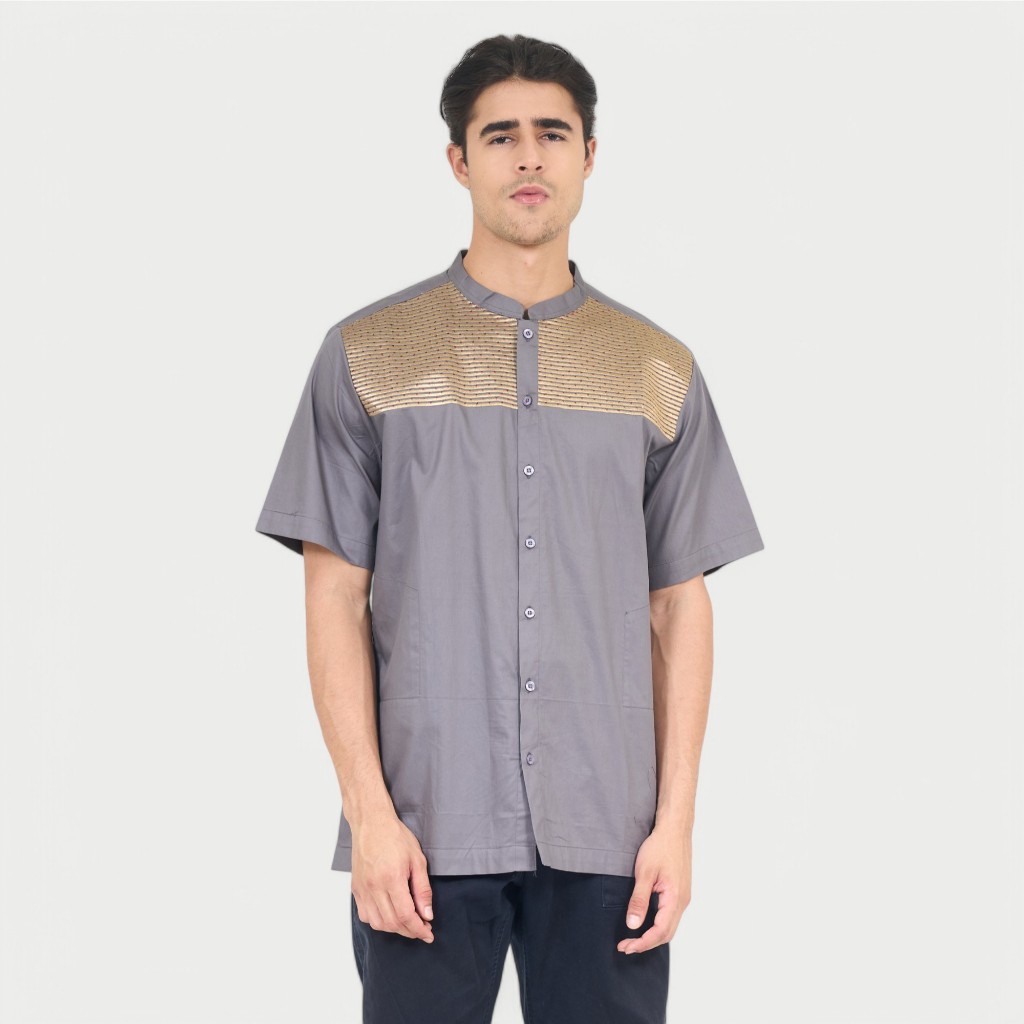 Preview By Itang Yunasz / Koko Preview / Preview Lengan Pendek / Koko All Varian Grey Limited #2