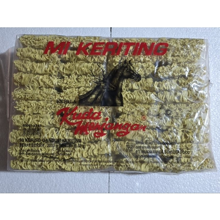 

Mie kuda menjangan keriting KT40K isi 40 biji x 50g ( BAL KERITING )
