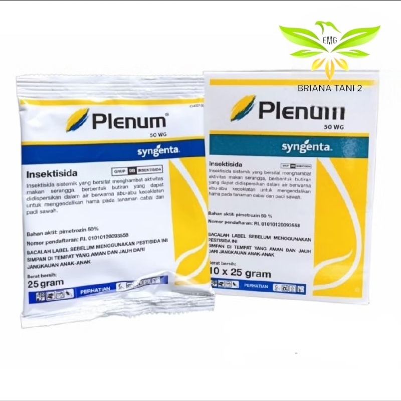 Insektisida Plenum 50 WG 25gr Bahan Aktif Pymetrozine 50% Original Syngenta
