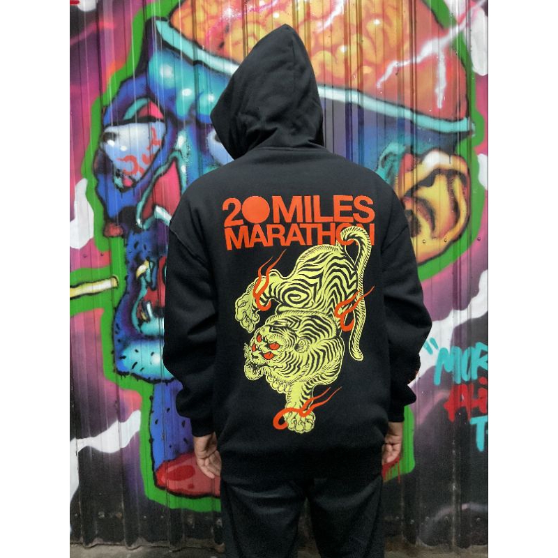 HOODIE 20MILES MARATHON BK