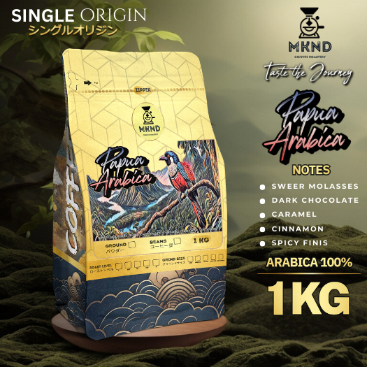 

MKND COFFEE ROASTERY - Arabika Papua Wamena 1Kg Singgel Origin | Manuwal Brew | Medium Roast