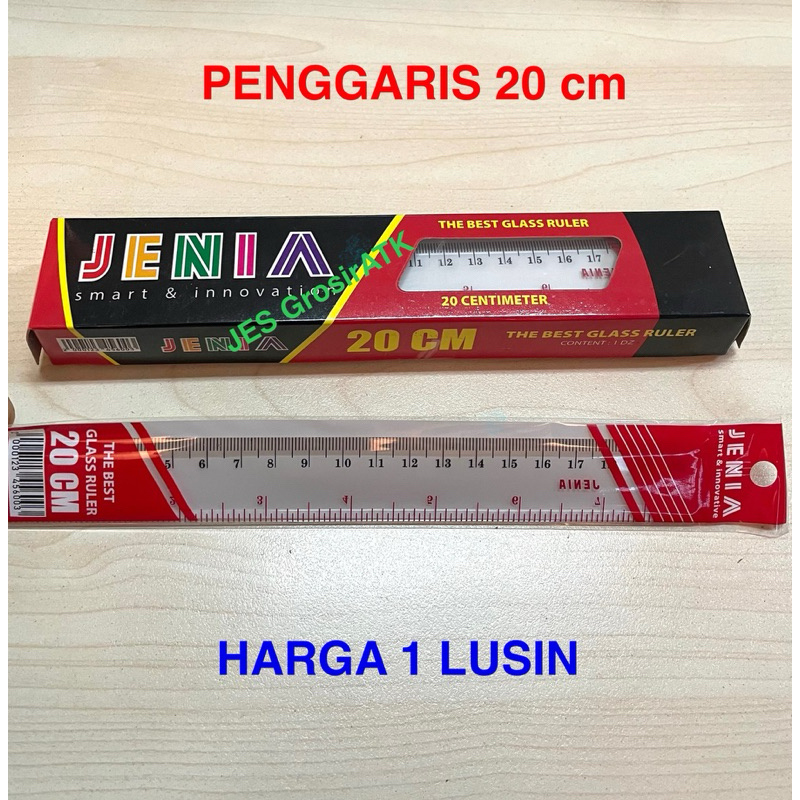 

Penggaris Jenia 20 cm / Penggaris Plastik 20 cm (1 Lusin)