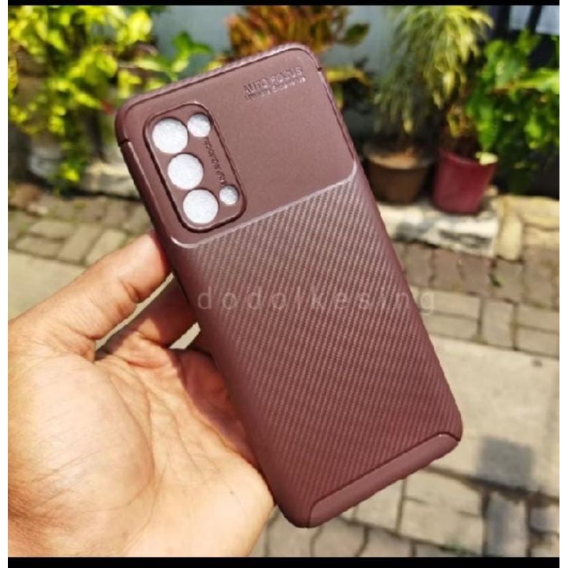 Oppo Reno 5 Soft Case Auto Focus Carbon Betlee Original