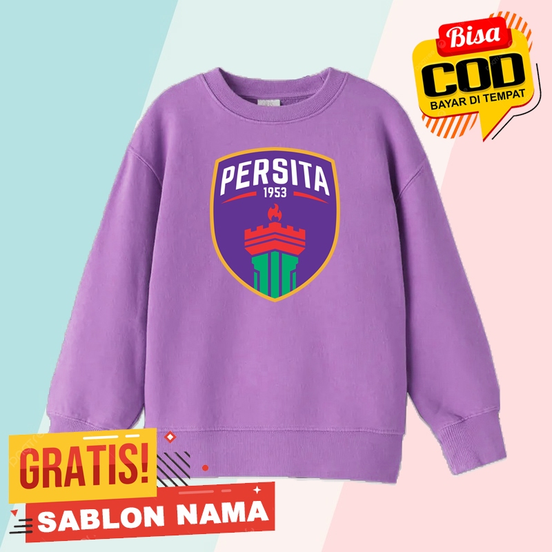Sweater Anak Anak Persita / Jaket Sweater Anak Laki Laki & Perempuan Custom Nama Persita