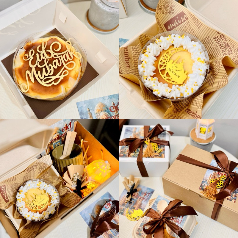 

HAMPERS LEBARAN PARCEL RAMADAN HAMPER HADIAH BINGKISAN EID MUBARAK ESTETIK AESTHETIC BURNT CHEESECAKE