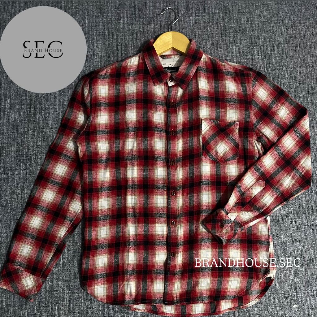 FLANNEL VETERANO SECOND FLANEL GRN All Ordinaries KEMEJA VETERANO