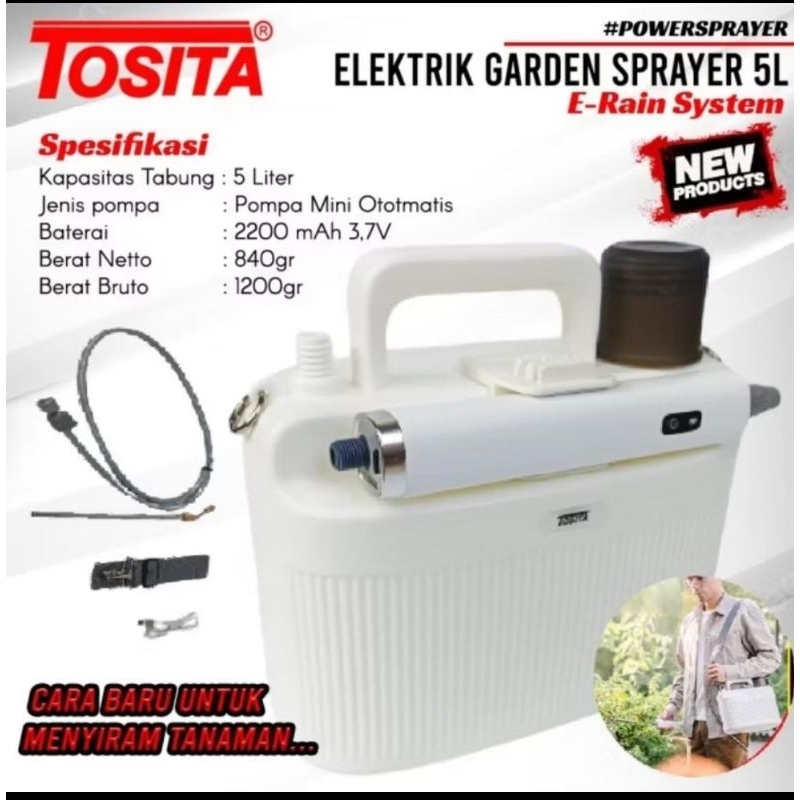 Sprayer tosita 5ltr Elektrik