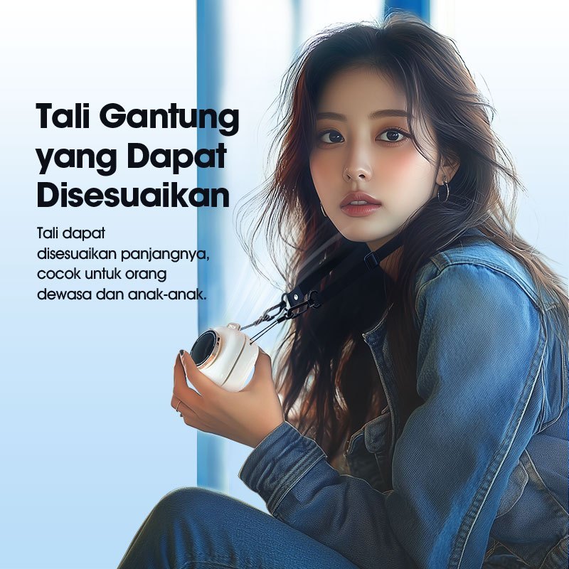 Promo 7.7 Kipas Portable ACOME AF002 Mini Fan Desain Kamera Portable Senyap 3 Mode Kecepatan