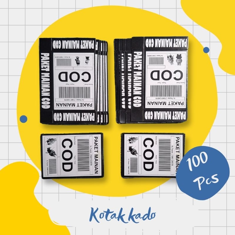

100 pcs kotak kado COD kosong untuk isi mainan ukuran sedang