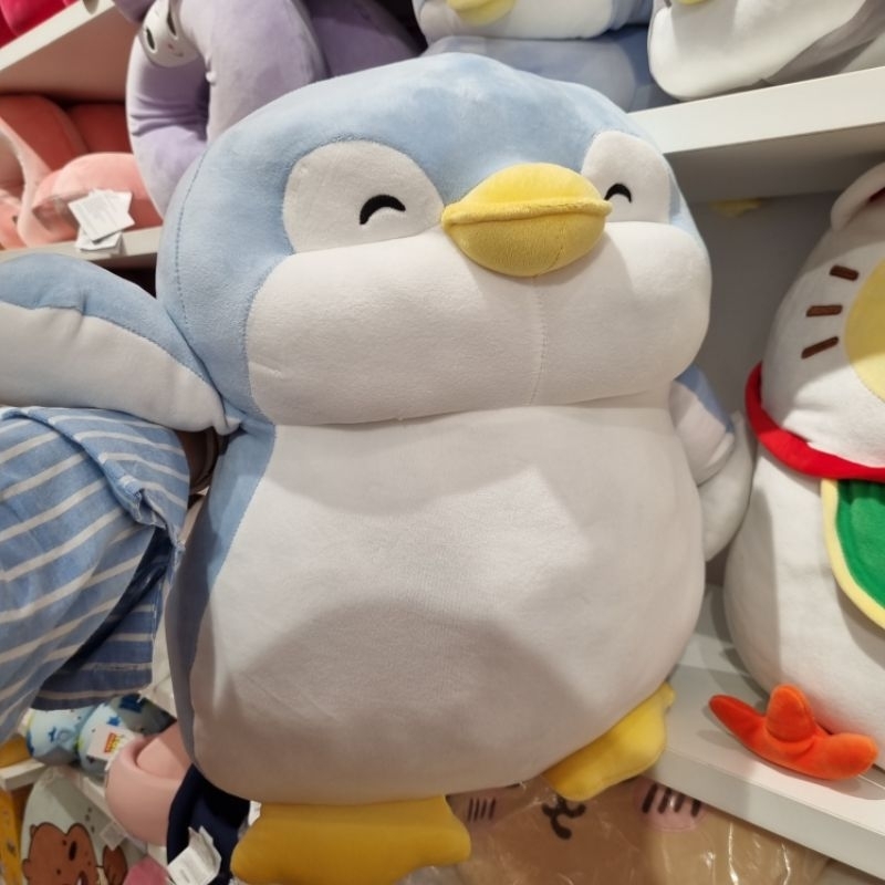 BONEKA PINGUIN BESAR. PENGUIN MINISO BIRU