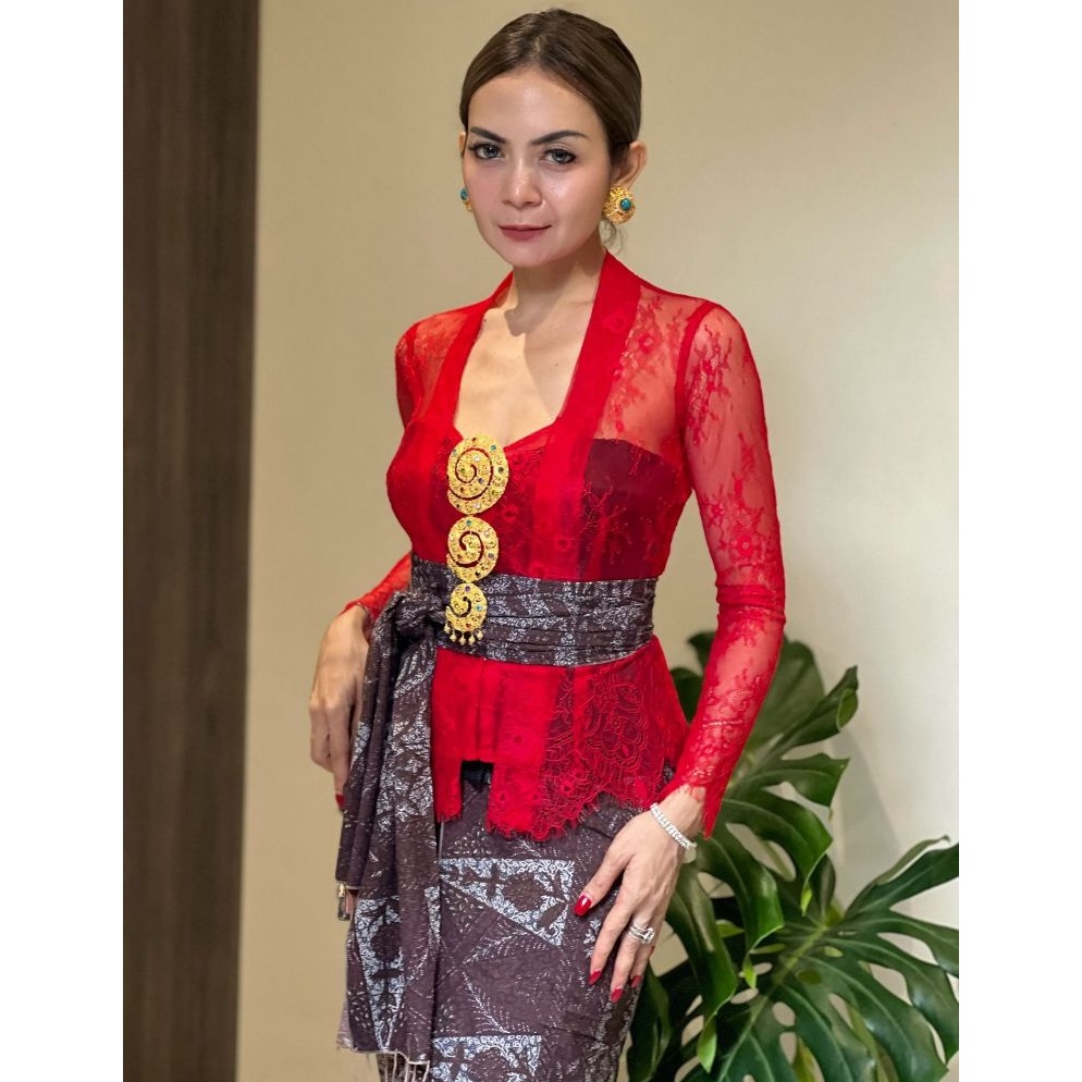 KODE C6Z Kamen paris tanahan set selendang motif Cakrawala original by Djuwita Kebaya