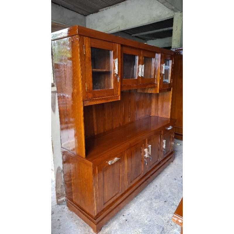 rak piring full kayu asli jati uk190x200cm