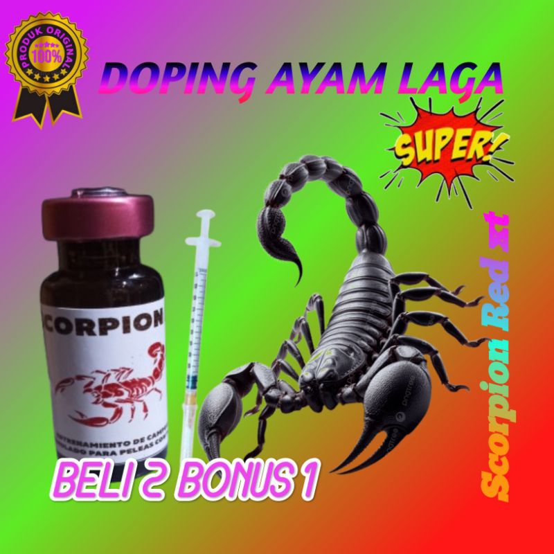 Scorpion Red King Original Doping Aduan Ayam taji terpercaya