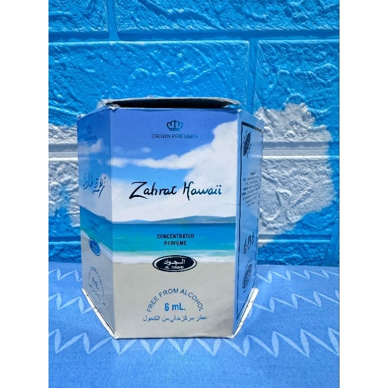 Parfum Arab Non Alkohol / Parfum Zahrat Hawaii Original / Zahrat Hawaii Roll On 6ml