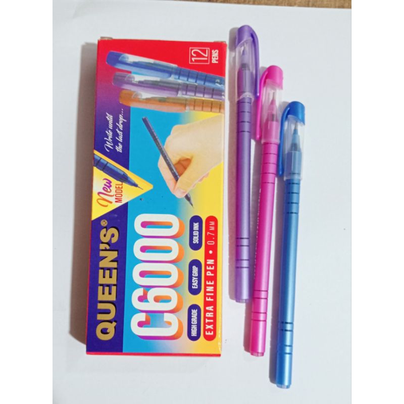 

1 kotak ( isi 12 pcs ) PENA QUEENS C6000