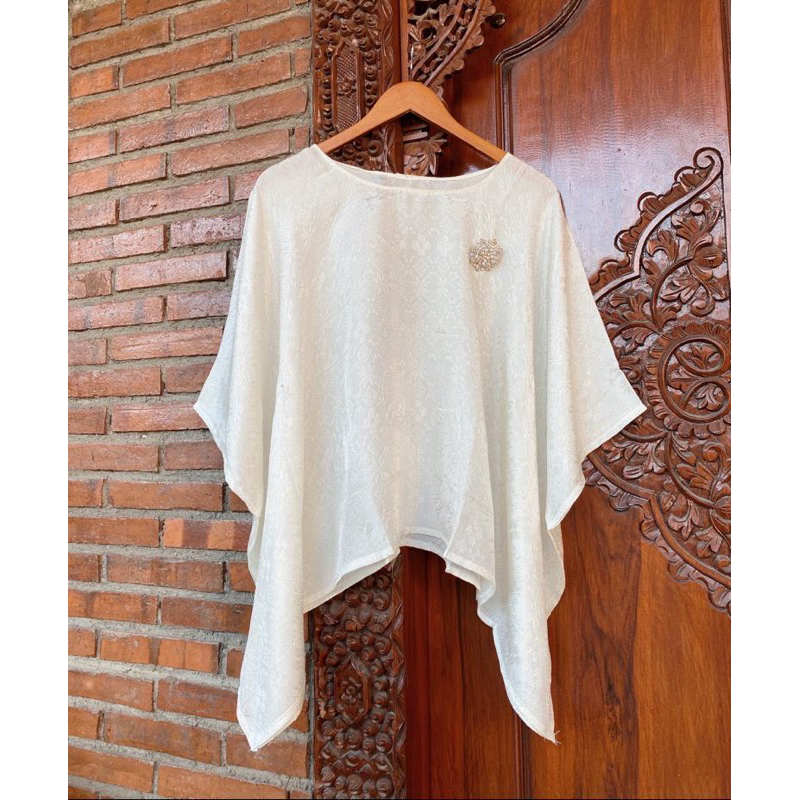 ATASAN VISCOSE POLOS PUTIH HITAM - BAJU VISCOSE