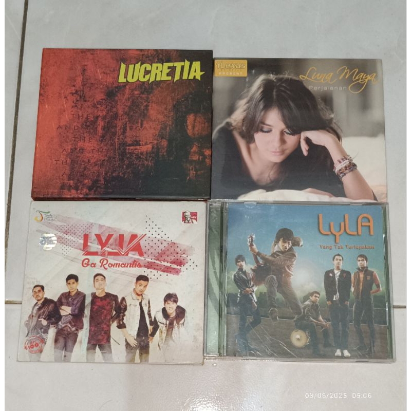 cd Indonesia LUCRETIA / LUNA MAYA-Perjalanan / LYLA-Ga Romantis / LYLA-Yang Tak Terlupakan