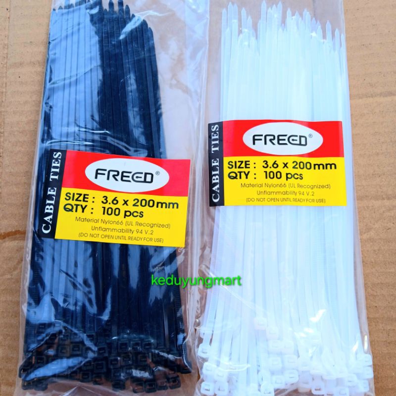 

Tali ties 3.6x200 mm tebal kabel tis